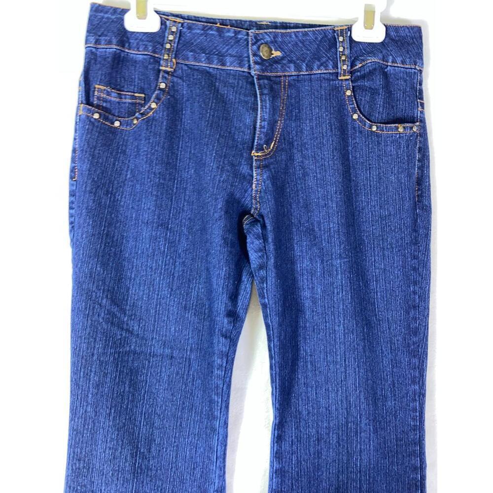 ABAN (Slight Flare) Jeans Pants 7 Womens Denim 32" Waist X 30.5" Inseam DLP-508 - Picture 2 of 11